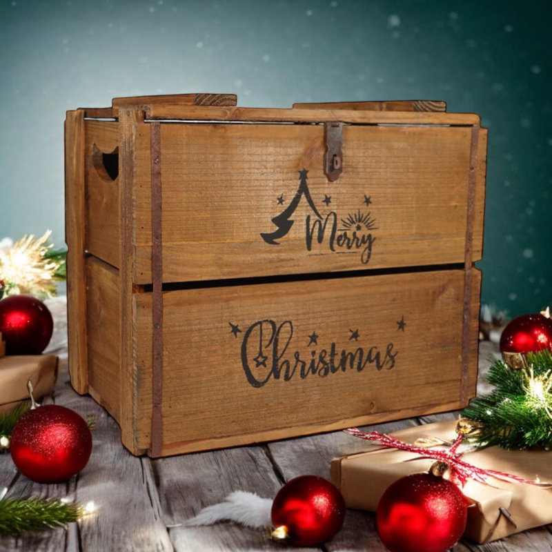 Anatilde Handmade Wooden Decorative Box, Brown
