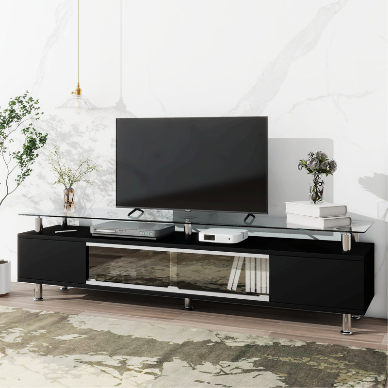 Armoire d'appoint en acier jacquesha, Noir