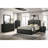 Burton Black Upholstered Eastern King Bed