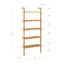 5-Tier Wall Mounted Solid Wood Bookshelf-118556874