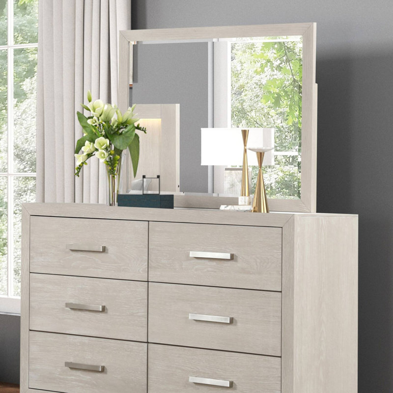 Miroir transitionnel l 44,4 po, gris clair
