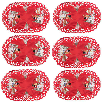 No Pattern Oval Doily