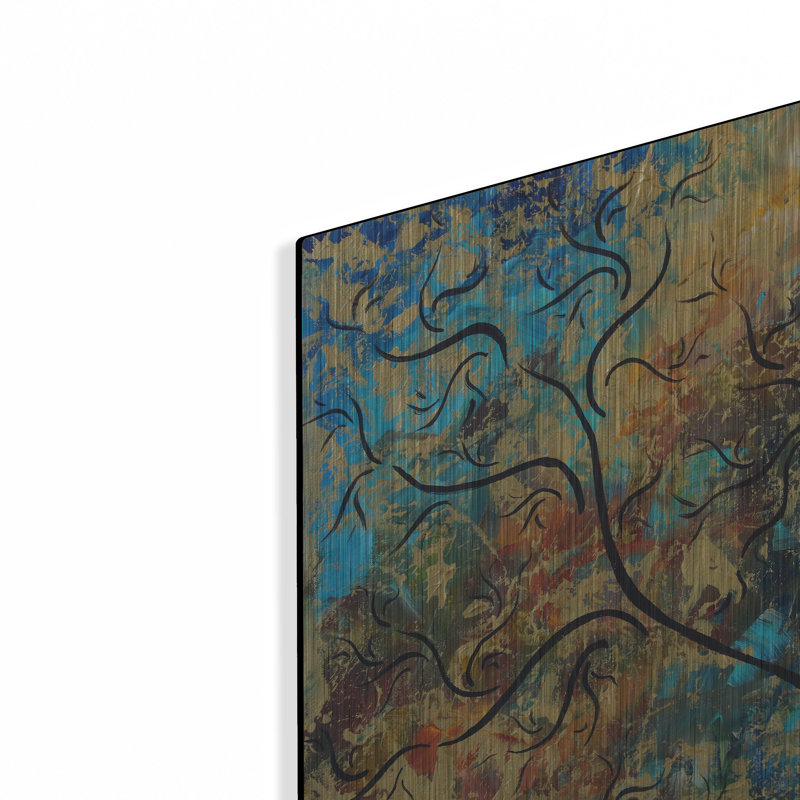 «Latitude Breathtake» par Megan Duncanson, art mural en métal Lark Manor, H 24 po x l 48 po