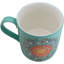 Tasse de tasse verte avec mandala et cercle vert