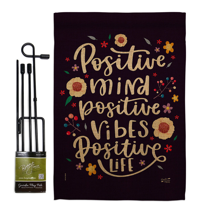 Double Sided 18.5'' H x 13'' W Polyester Flag Set