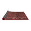 Tapis géométrique rouge / brun-200592362
