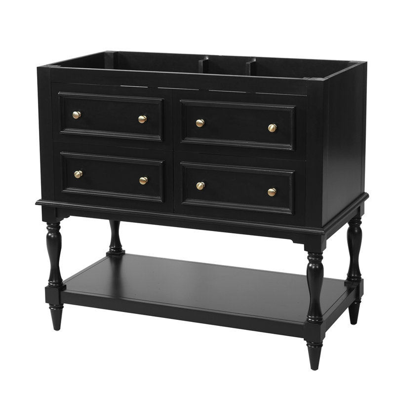 Meuble-lavabo 36 po sans lavabo, Black