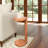 Eugenia Transitional Mango Wood Round C-Shaped Side Table