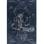Toile «Blueprint Football Helmet» - objet encadré bleu