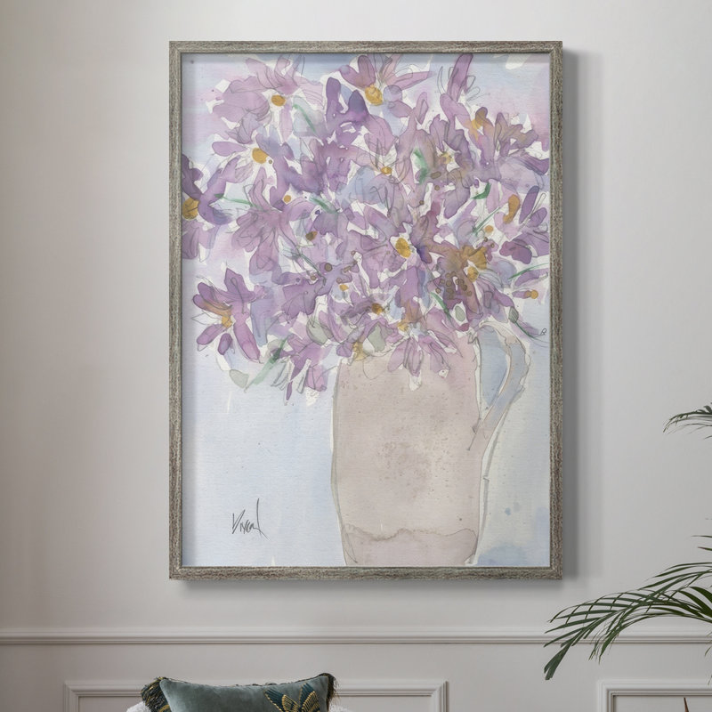 Felicia Amelloites II, reproduction encadrée - bois massif, H 21 po x l 17 po