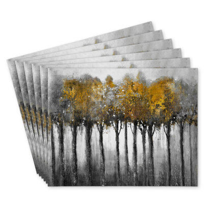 Illuminated Forest Polyester Andaluss Set of 6 - Home Decor