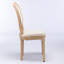 Chaise de salle à manger avec cadre en bois massif et toile de lin antique, ensemble de 2, beige, Sw1845Bg-343203851