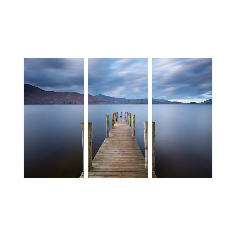 Derwentwater Jetty by Adam Burton - No Frame Gallery-Wrapped Canvas Giclée on Canvas, 101.6cm H x 152.4cm W x 1.91cm D