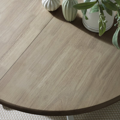 Oval Extendable Solid Wood Dining Table