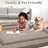 Machine Washable Non-Slip Non-Shedding Area Rugs for Living Room, Farmhouse Printed Braided Bordered Carpet, Stain Resistant Thin Foldable Floor Cover for Nursery Dining Room-338449879