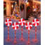 Guirlandes lumineuses solaires, décorations de Noël extérieures pour jardin, allée, terrasse