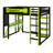 Loft Bed with Integrated Desk, Shelves, Power Outlet & RGB Lighting-284702724