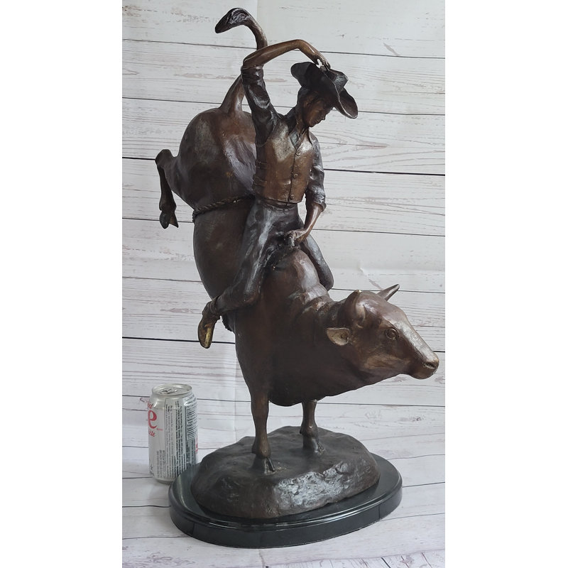 Sculpture Rodeo signée Thomas West Cowboy