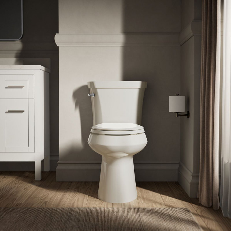 Kohler Highline Concealed Trapway Comfort Height Elongated Bowl, Biscuit