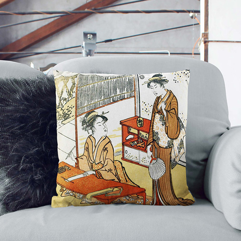 Square Throw Cushion, 55cm H x 55cm W x 20cm D, Stone