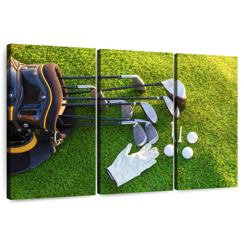 Équipement de golf Sireci sur l'herbe, H 20 po x l 33 po