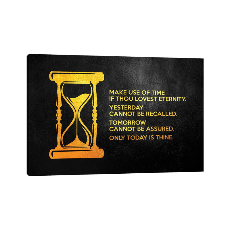 Use Time Wisely by Adrian Baldovino - Wrapped Canvas Print, 20.32 cm H x 30.48 cm W