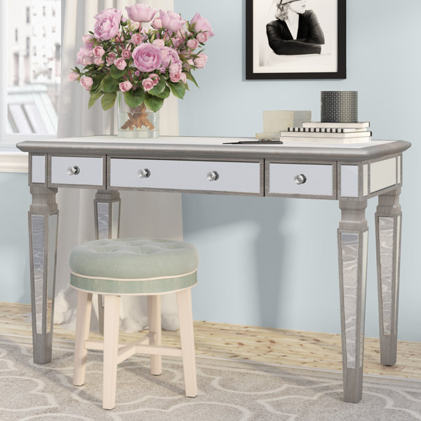 X19 Desk w/ Modesty Panel - Grey Oak 71 In