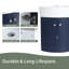 Meuble-lavabo mural simple 16 po avec comptoir en céramique 16 po