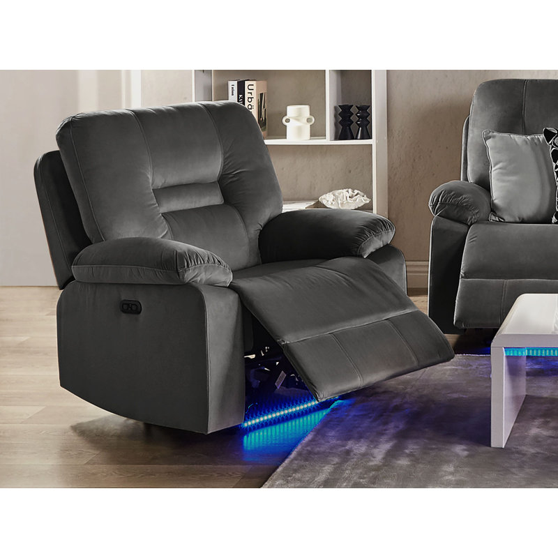 Aldea Velvet Armchair, Grey