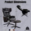 Fauteuil inclinable en similicuir avec repose-pieds Vantasia-1462672522