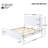 Camak 3-Piece Mid-Century Modern Wooden Bedroom Set With Platform Bed And 2-Drawer Nightstands-122901682-122901681