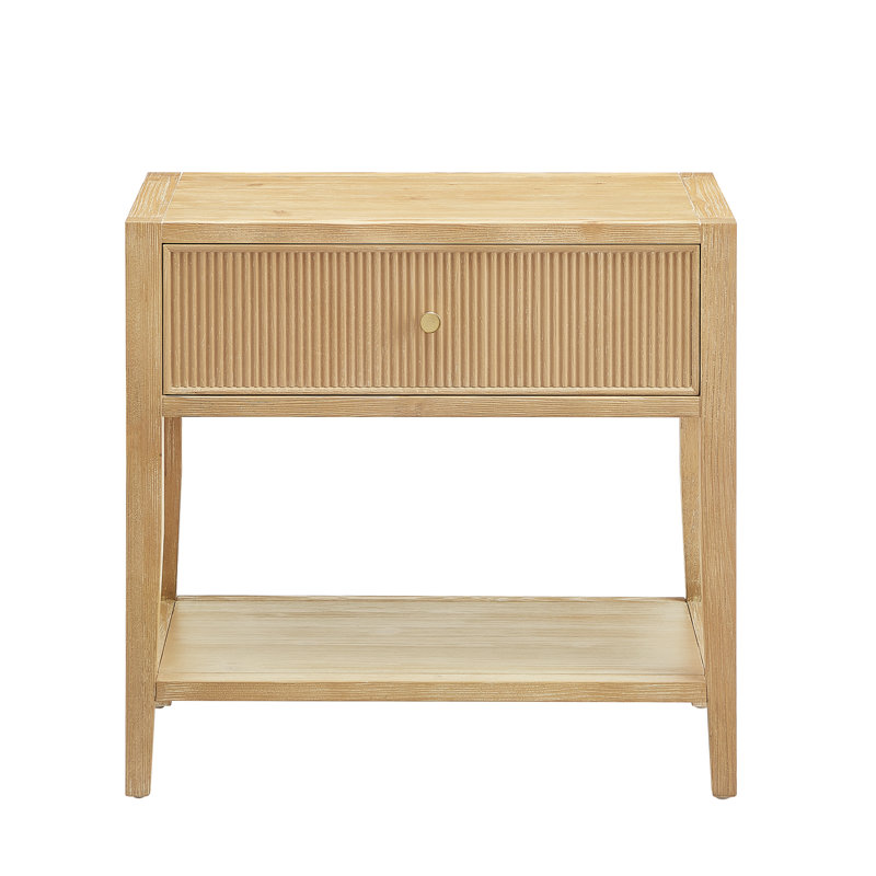 Flores Natural 1-Drawer Nightstand