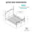 Beckett Solid Wood Low-Profile Bed Frame with Spindle Design-53309535-20238596