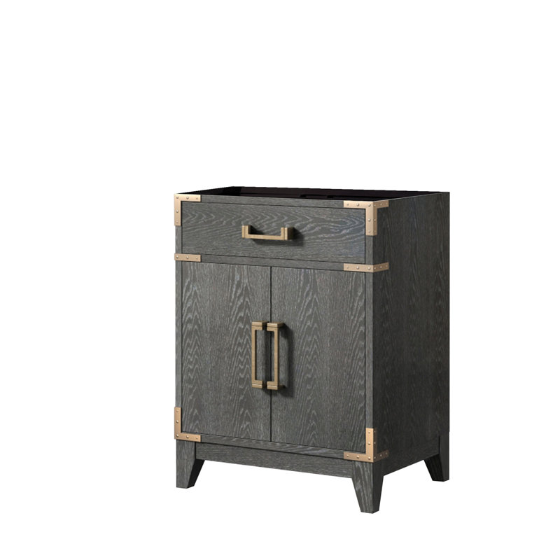 Meuble-lavabo simple en chêne noir l 24 po x P 18 po