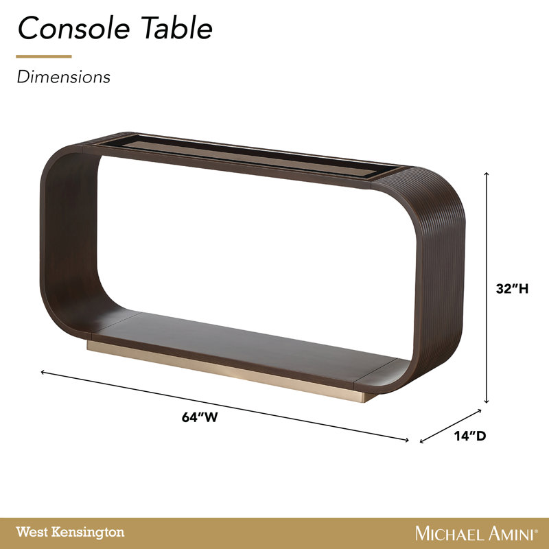 West Kensington Console Table, Espresso Wood