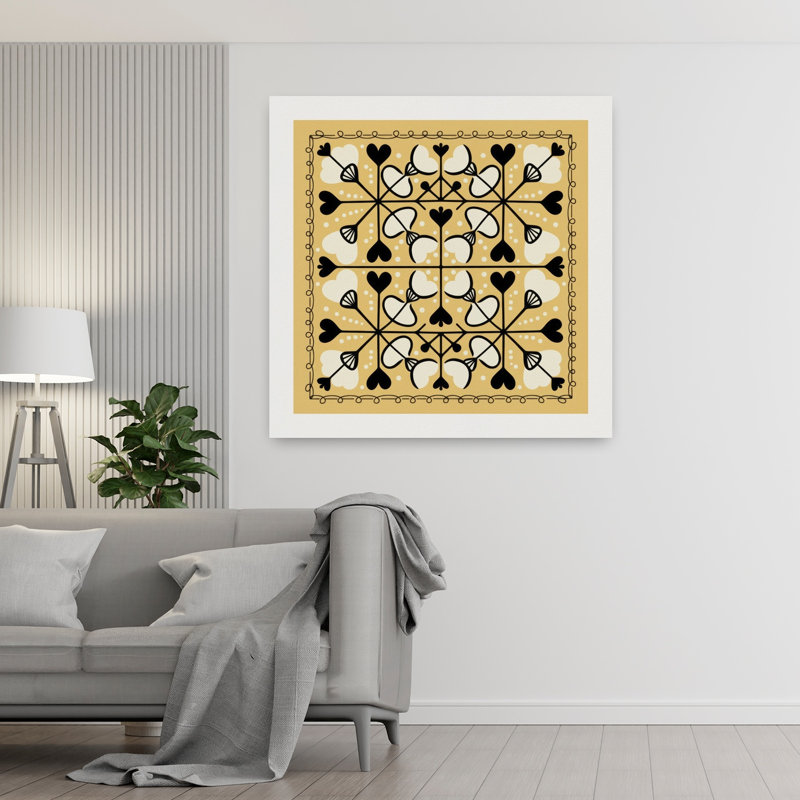 Art contemporain, art contemporain abstrait, H 48 po x l 48 po
