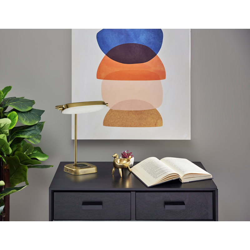 Mylo Metal Desk Lamp, Antique Brass, Antique Brass