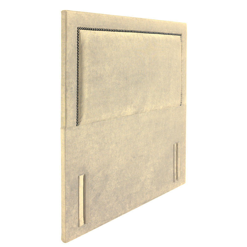 Cherene Upholstered Headboard, Cream, Double (4'6)