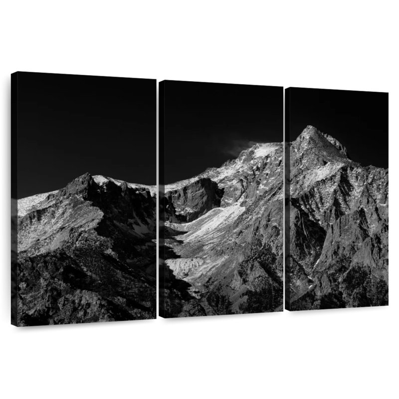 Monochromatic Sierra Nevada, 28" H x 45" W