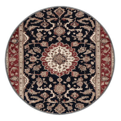 Machine Washable Persian Gray Area Rug
