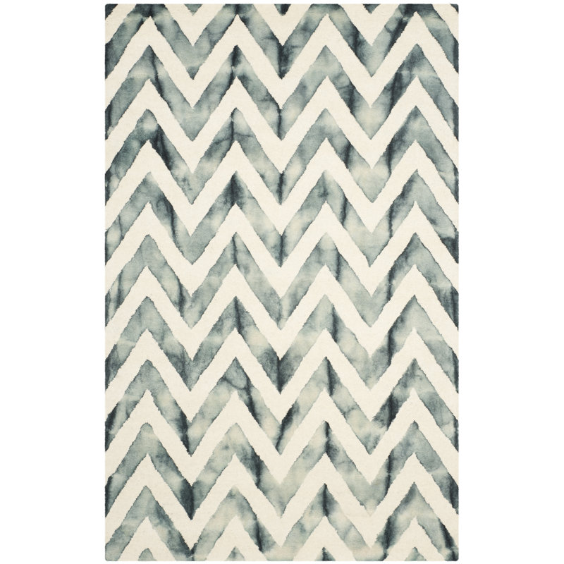 Danny Hand Tufted Wool Chevron Rug, Rectangle 2' x 3'