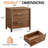 24''H Nightstand With 2 Drawer Storage-1553711860
