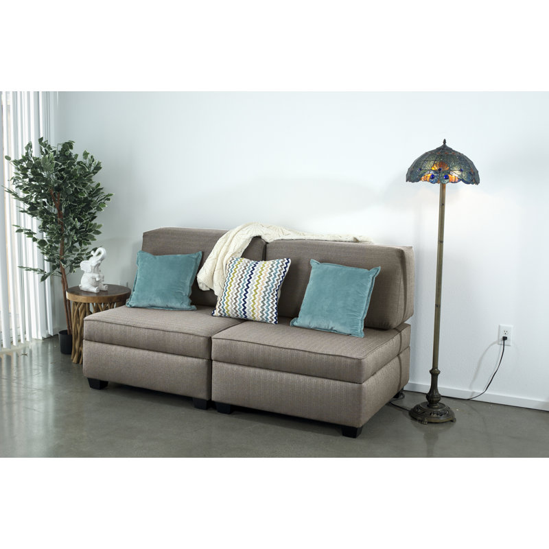 Canapé convertible Anke, Tissu Revolution Performance Fabrics® brun, 36 po x 72 po x 32 po