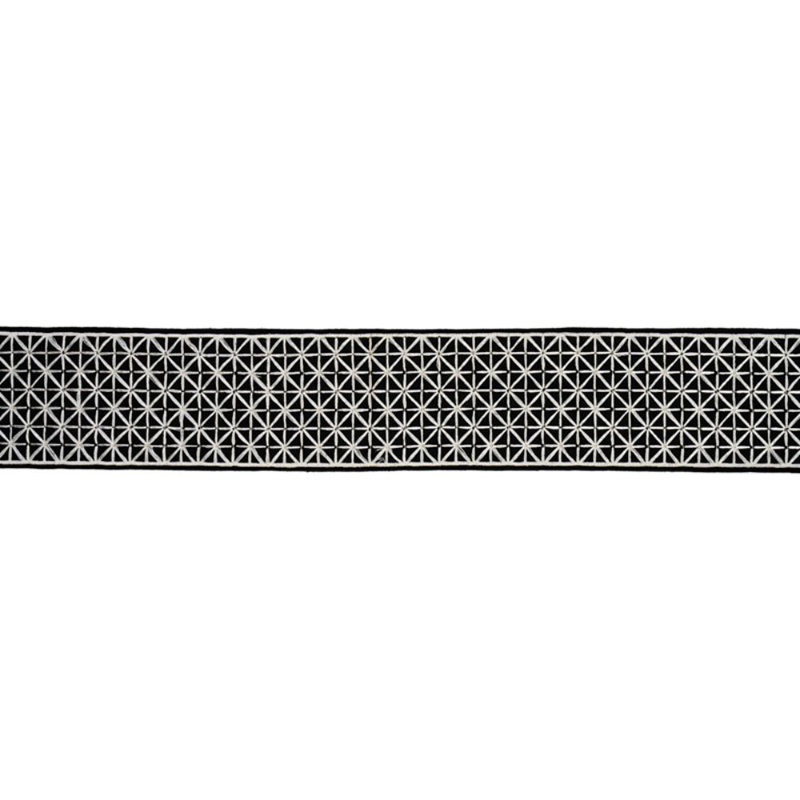 Tissu Directoire, Noir/Ivoire