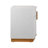 Poole Modern Textured Nightstand With Geometric Top And Dual Storage Drawers-116484468