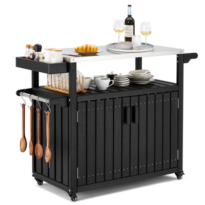 Ruhland Metal Kitchen Island
