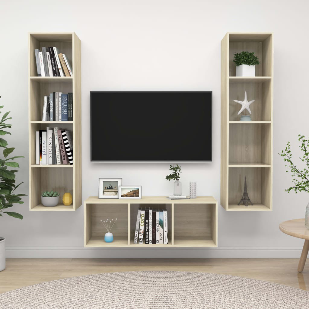 Dravion Unfinished Floating TV Stand for TVs up to 88"