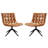 Paynesville Tufted Vegan Leather Swivel Accent Chair-1661340527