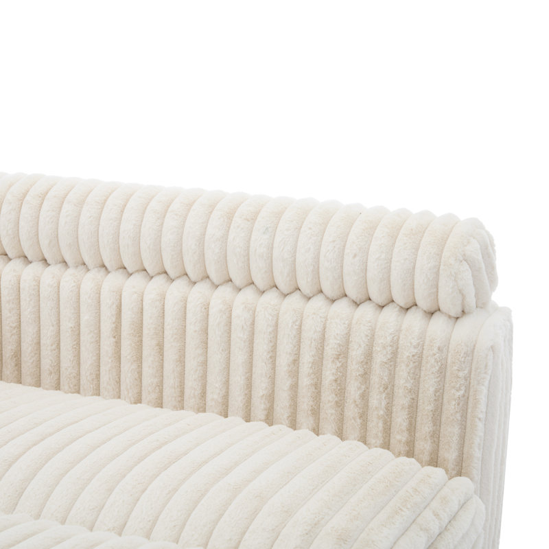 Bukvice Chaise Lounge, Left Hand Facing, White