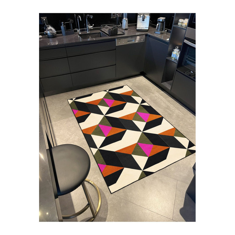 Tapis lavable en machine rose, Sous-tapis rectangulaire 2 pi 4 po x 3 pi 11 po